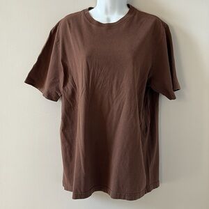 CHEROKEE Men’s Cotton T-Shirt, Medium, Brown